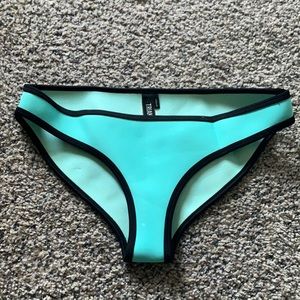 Triangl blue bikini bottom size medium